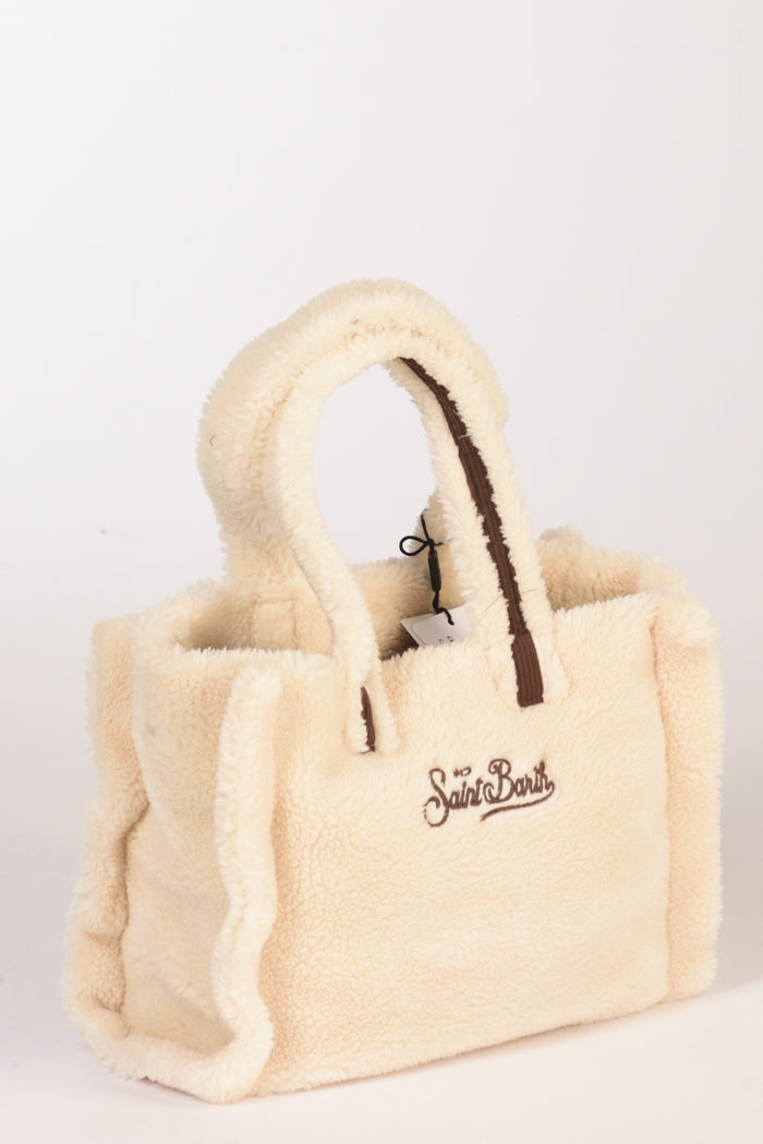 Mc2 Saint Barth Borsa Colette Bianco/marrone Donna - 4