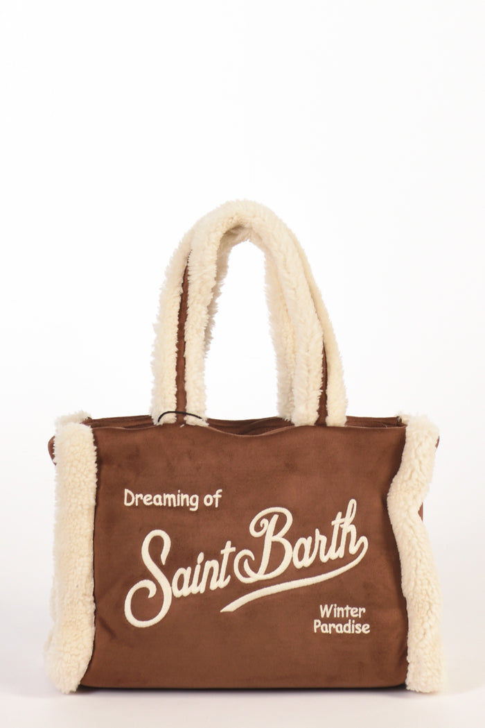 Mc2 Saint Barth Borsa Colette Bianco/marrone Donna - 1