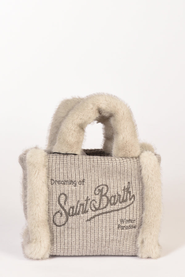 Mc2 Saint Barth Borsa Vanity Mini Grigio Donna