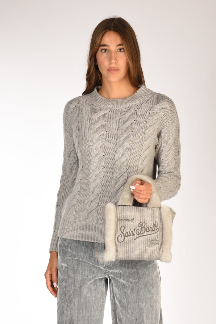Mc2 Saint Barth Borsa Vanity Mini Grigio Donna - 2