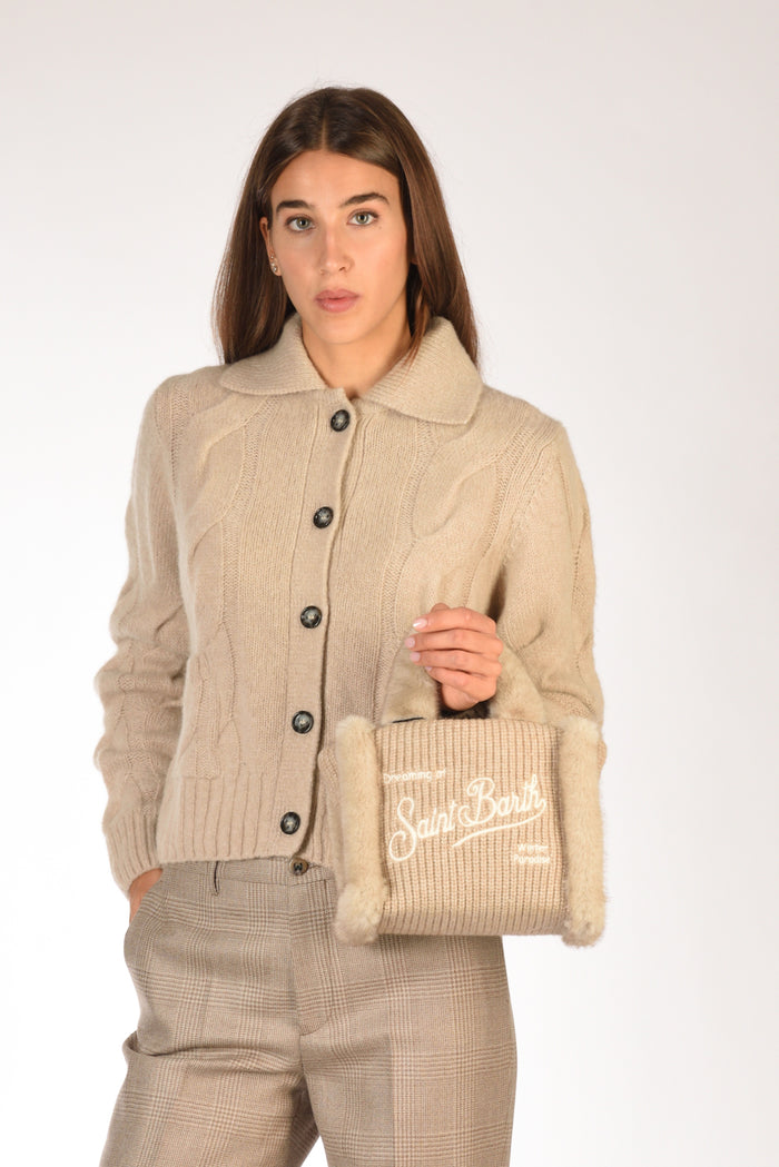 Mc2 Saint Barth Borsa Vanity Mini Beige Donna - 1
