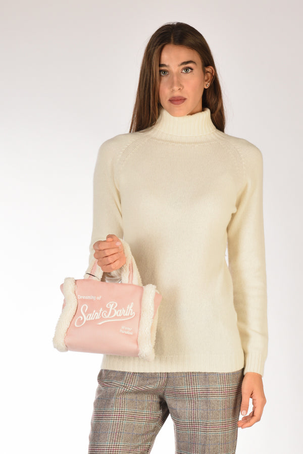 Mc2 Saint Barth Borsa Vanity Mini Rosa/bianco Donna-2
