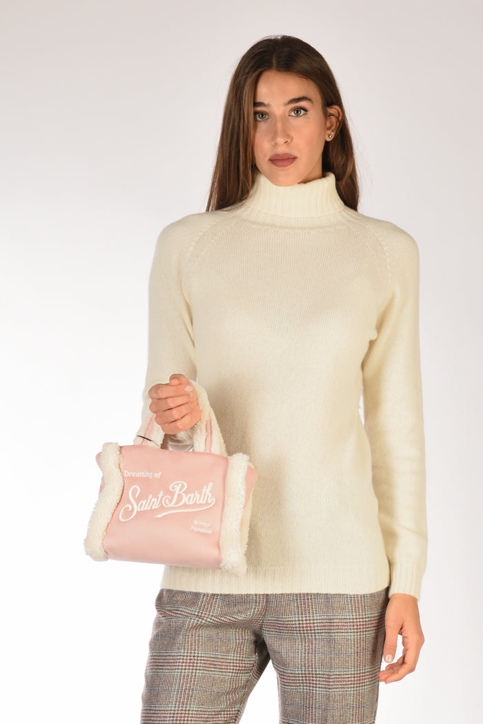 Mc2 Saint Barth Borsa Vanity Mini Rosa/bianco Donna - 2