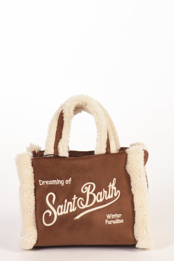 Mc2 Saint Barth Borsa Vanity Mini Bianco/marrone Donna