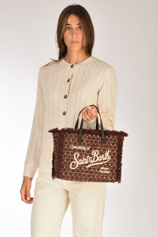 Mc2 Saint Barth Borsa Colette Marrone/beige Donna-2