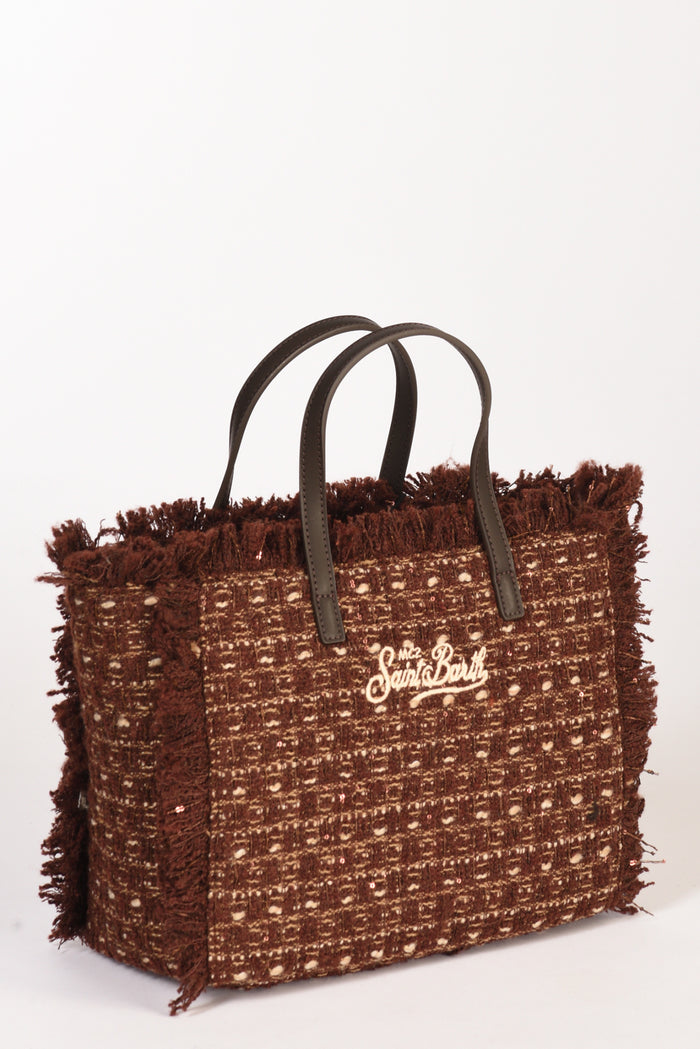 Mc2 Saint Barth Borsa Colette Marrone/beige Donna - 4