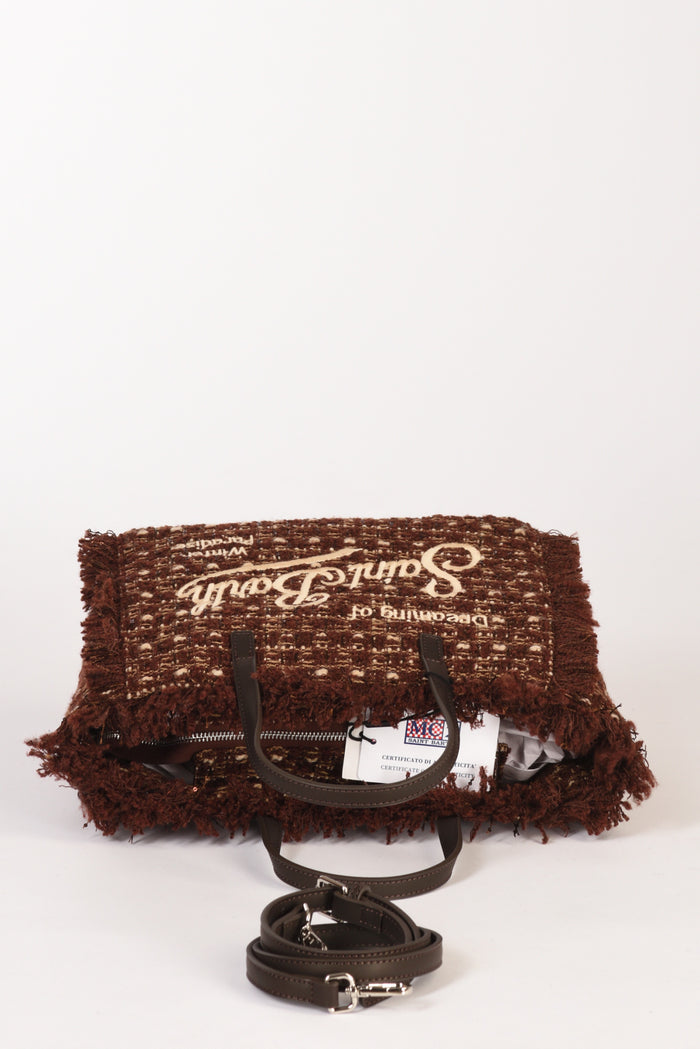 Mc2 Saint Barth Borsa Colette Marrone/beige Donna - 5