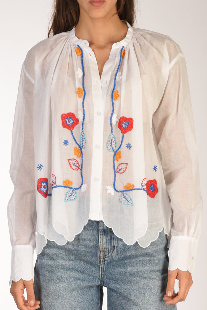 Forte Forte Camicia Perline Bianco/multicolor Donna - 3