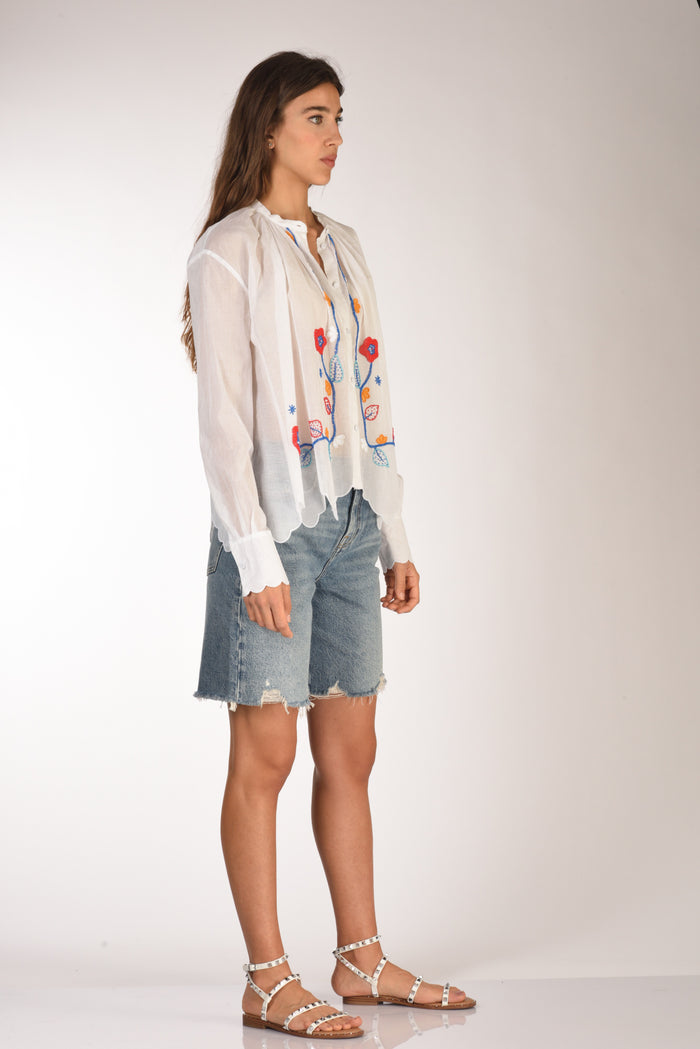 Forte Forte Camicia Perline Bianco/multicolor Donna - 4