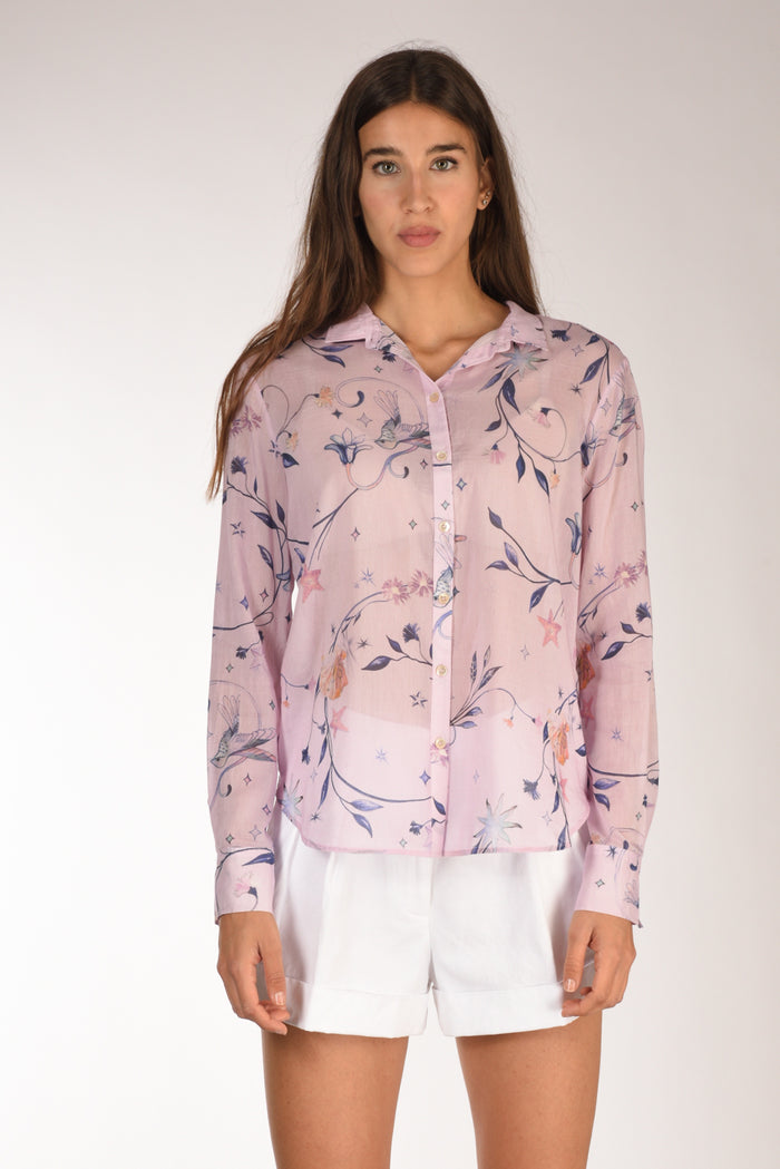 Forte Forte Camicia Stampa Viola Chiaro Donna - 2