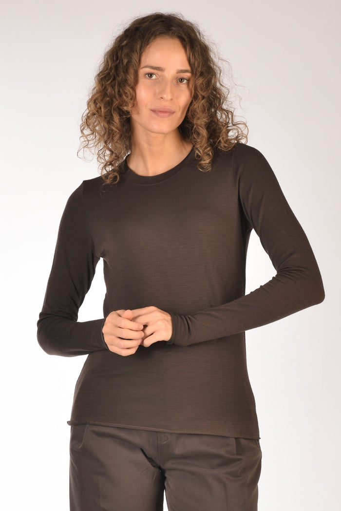 Shirt C Zero Tshirt Maglia Marrone Donna - 1