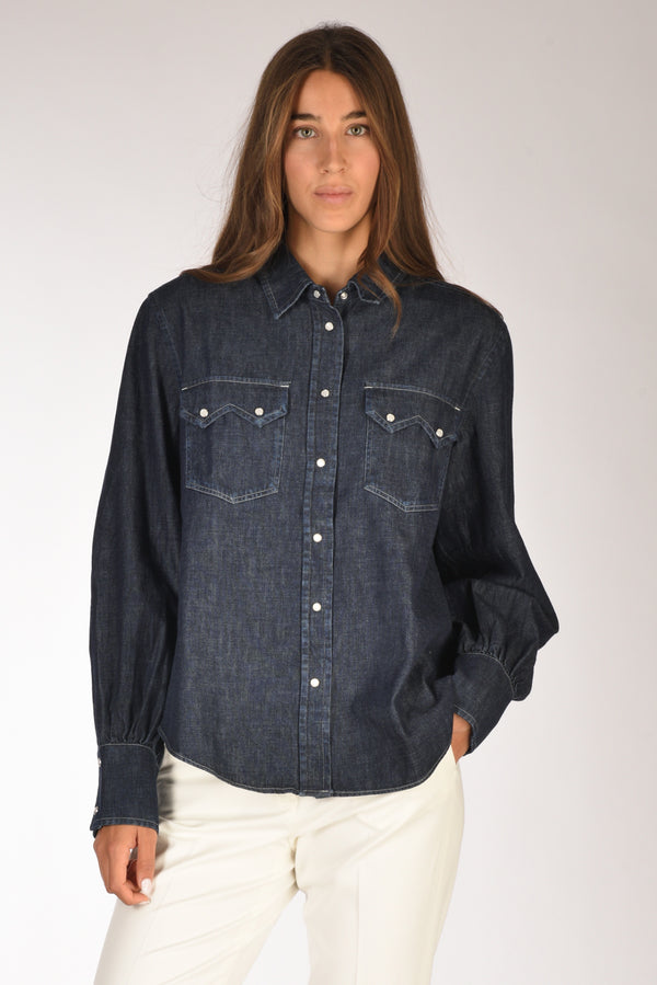 Pt Torino Camicia Jeans Donna