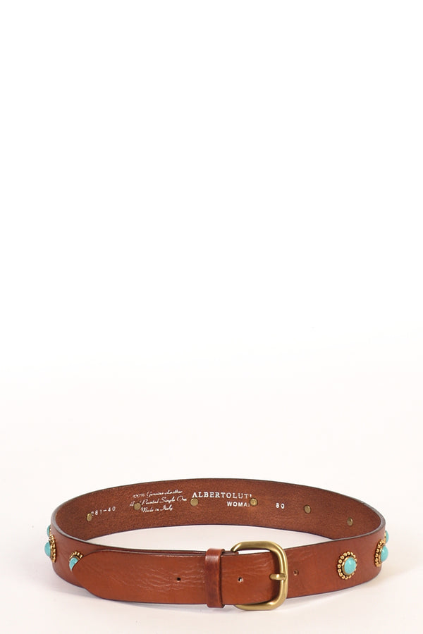 Alberto Luti Cintura Beige Cuoio Donna