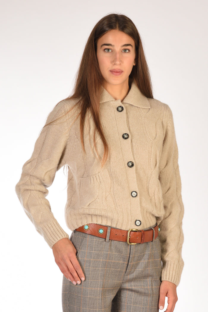 Alberto Luti Cintura Beige Cuoio Donna - 2