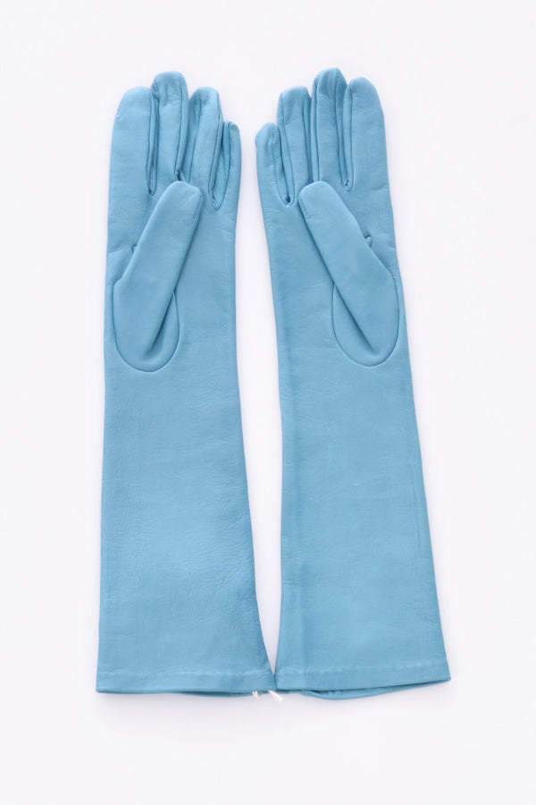 Alpo Guanti In Nappa Azzurro Scuro Donna-2
