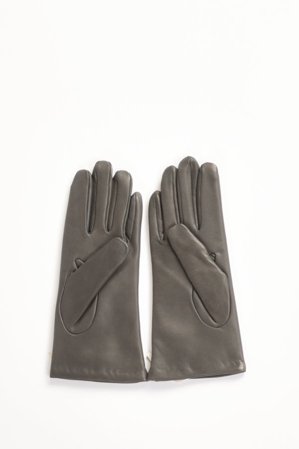 Alpo Guanti In Nappa Grigio Donna-2