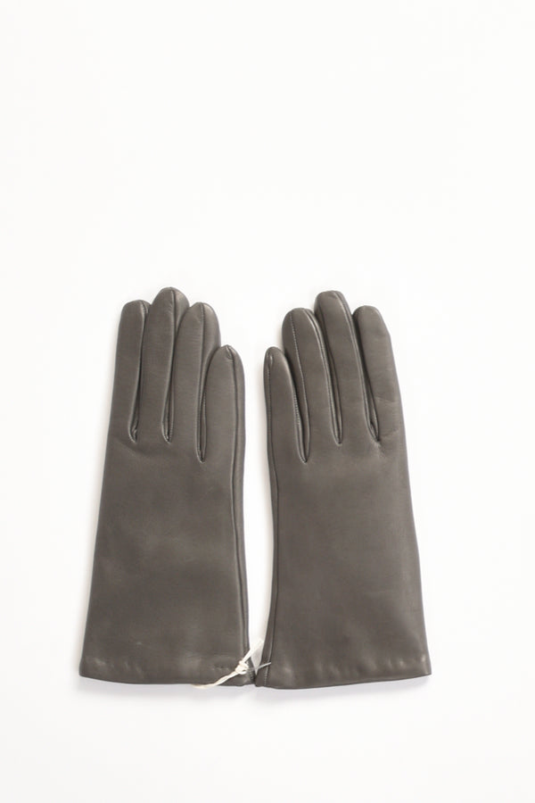 Alpo Guanti In Nappa Grigio Donna