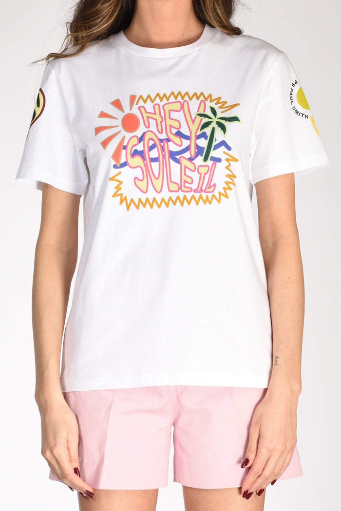 P.s. Paul Smith Tshirt Stampa Bianco/multicolor Donna - 3