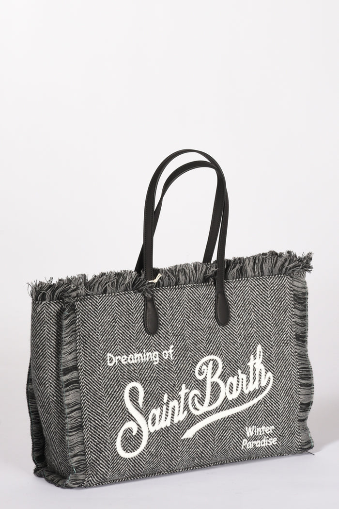 Mc2 Saint Barth Borsa Vanity W Grigio Scuro/bianco Donna - 3