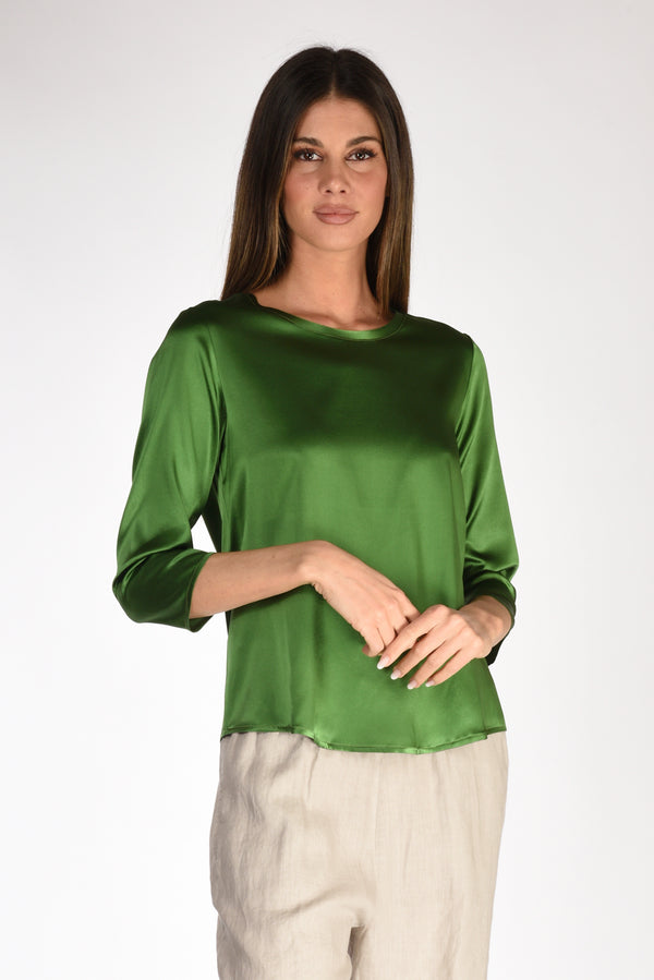 Shirt C Zero Tshirt Green Silk Woman