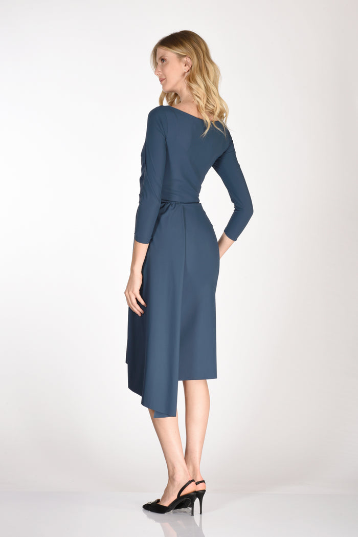 Chiara Boni La Petite Robe Blue Jersey Dress For Women - 5