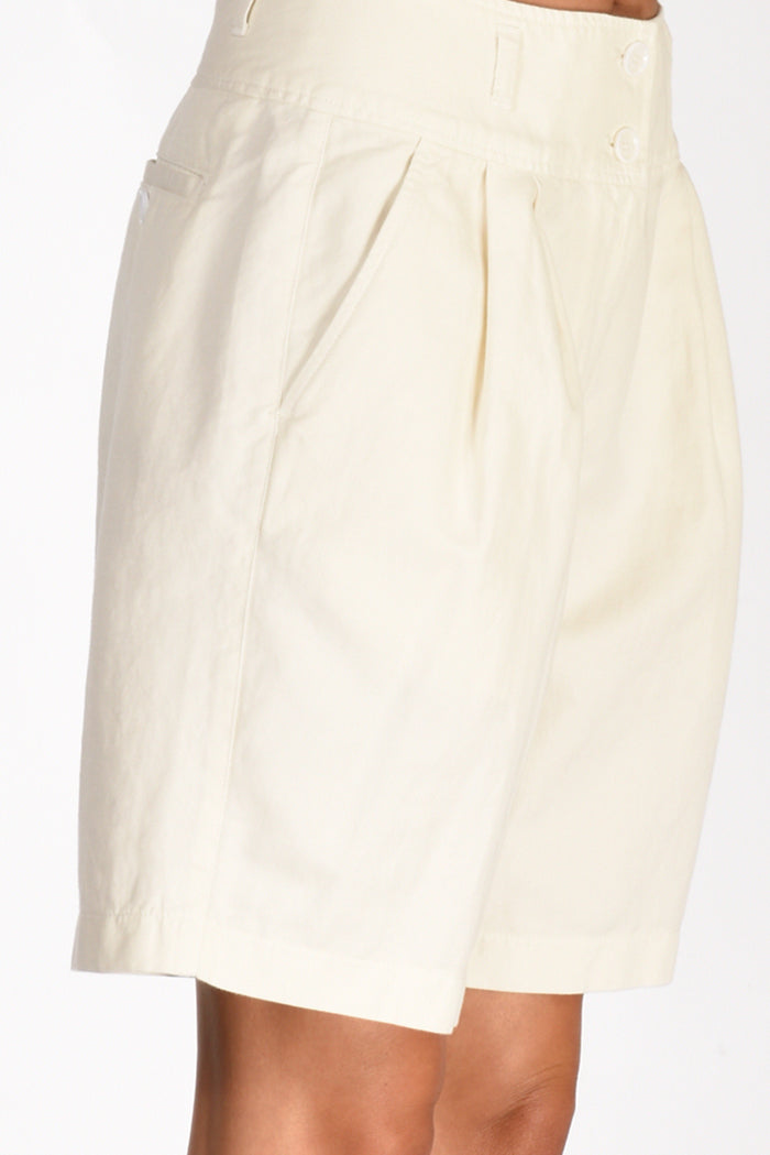 Aspesi Shorts Bianco Naturale Donna - 5