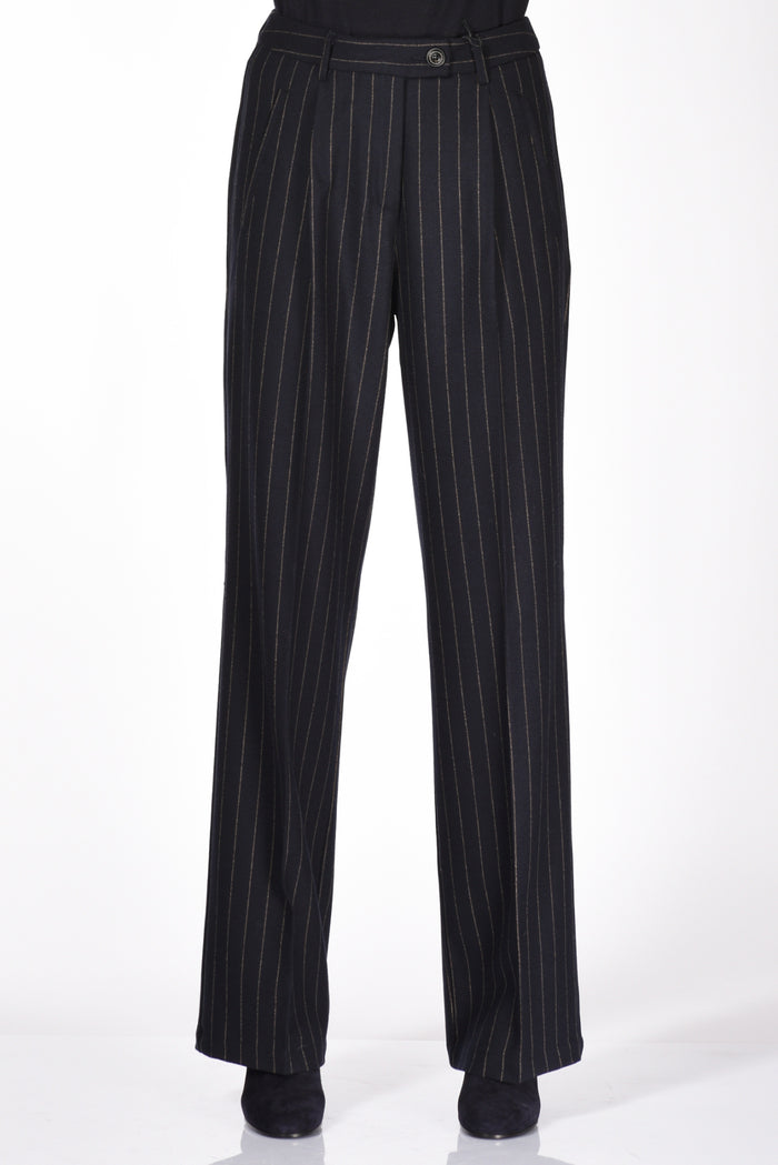 Tonello T Jacket Pantalone Gessato Blu Donna - 3