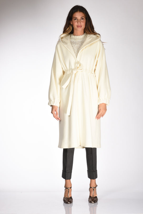 Forte Forte Cappotto Velour Bianco Donna-2