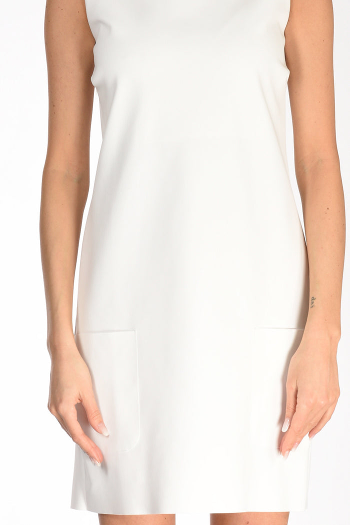 Chiara Boni La Petite Robe White Jersey Dress For Women - 3
