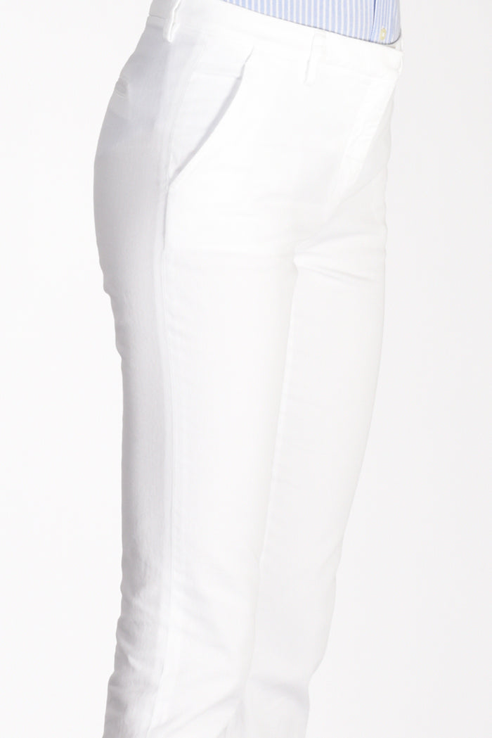 True Royal Pantalone Sfrangia Bianco Donna - 5