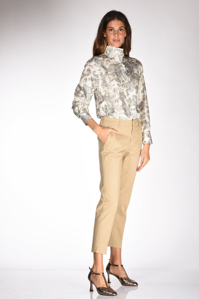 Pt Torino Pantalone Gabard. Beige Chiaro Donna - 2