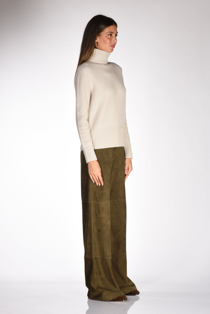 Allude Collo Alto Beige Chiaro Donna - 4