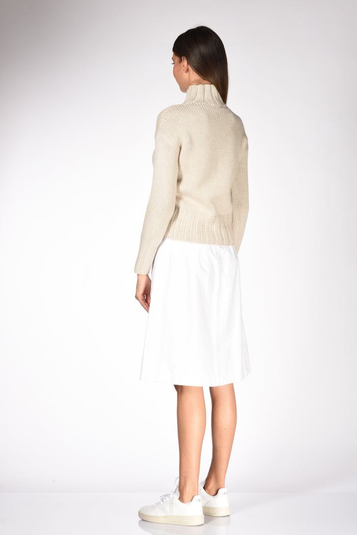 Zanone Slowear Maglia Lupetto Beige Chiaro Donna - 5