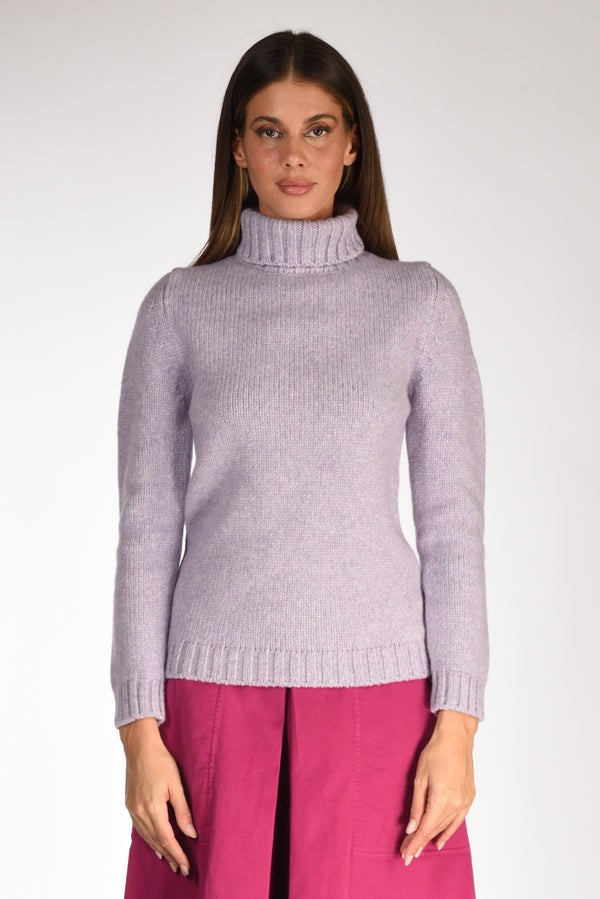 Anne Claire Dolcevita Follata Viola Chiaro Donna-2