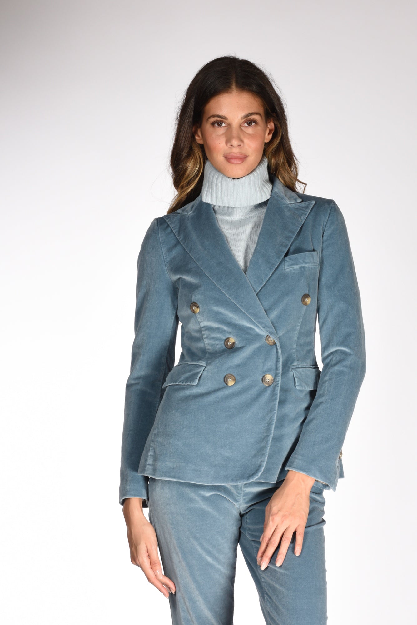 Kiltie Blazer Lauren Azzurro Scuro Donna
