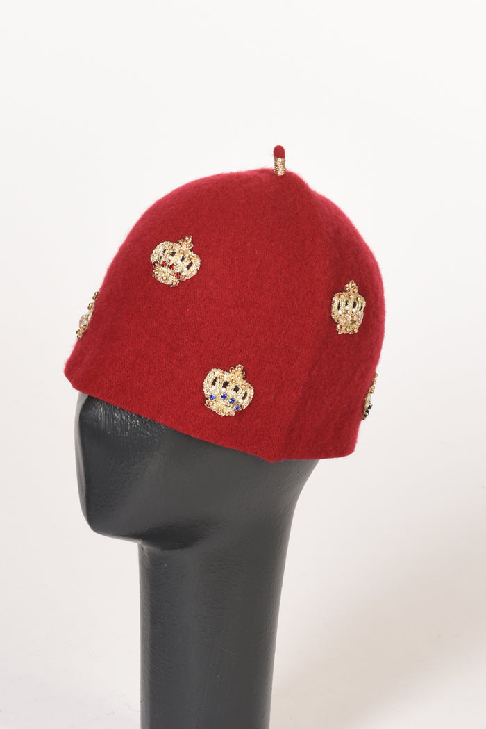 Le Chapeau Cappello Decorato Rosso Donna - 1