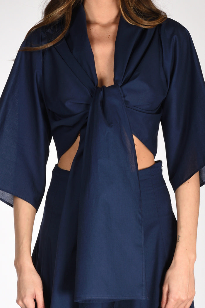 Lavi Couture Camicia Malachite Blu Donna - 3