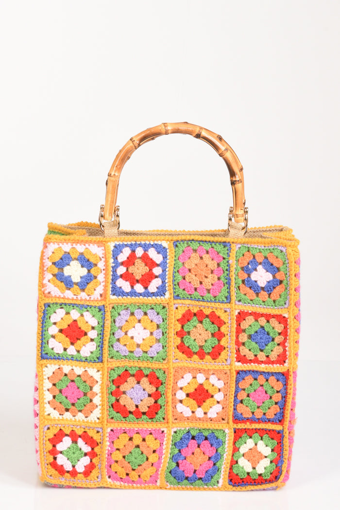La Milanesa Borsa Crochet Multicolor Donna - 1