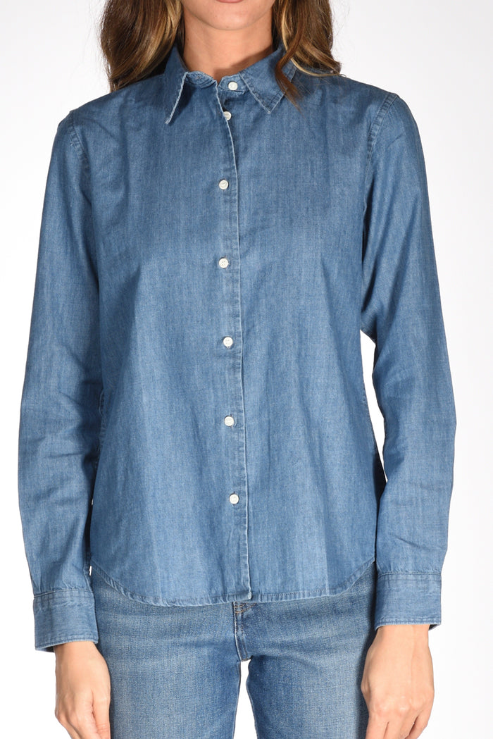 Aspesi Camicia Denim Blu Jeans Donna - 3
