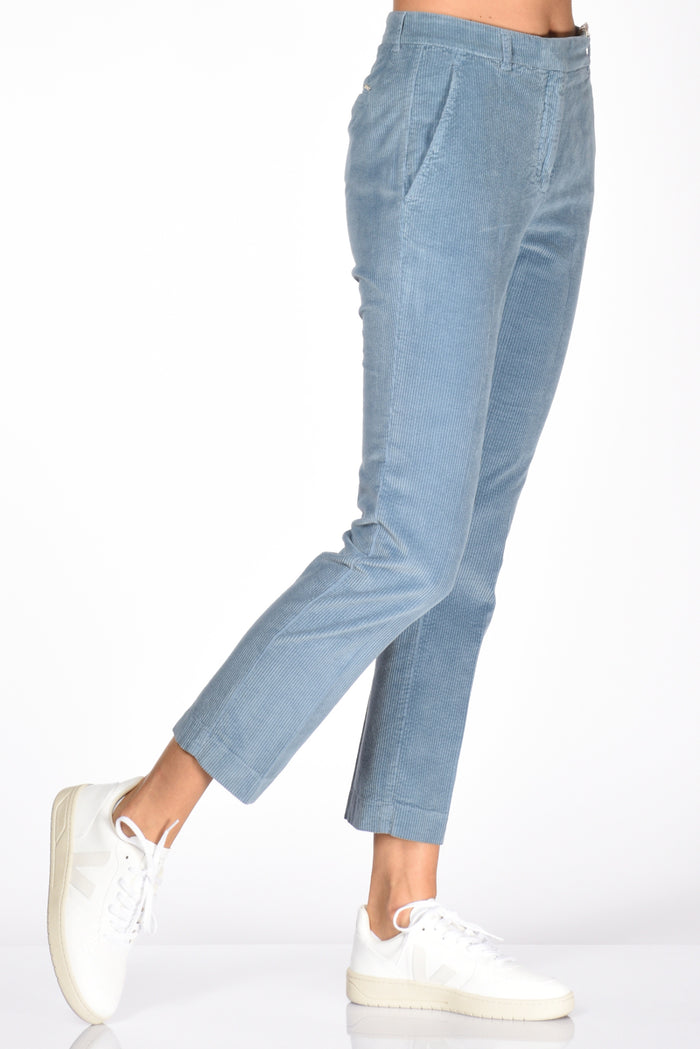 Incotex Slowear Pantalone Kimama Azzurro Scuro Donna