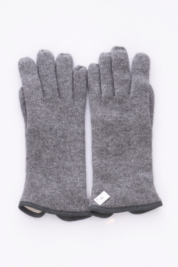 Alpo Guanti In Maglia Grigio Donna