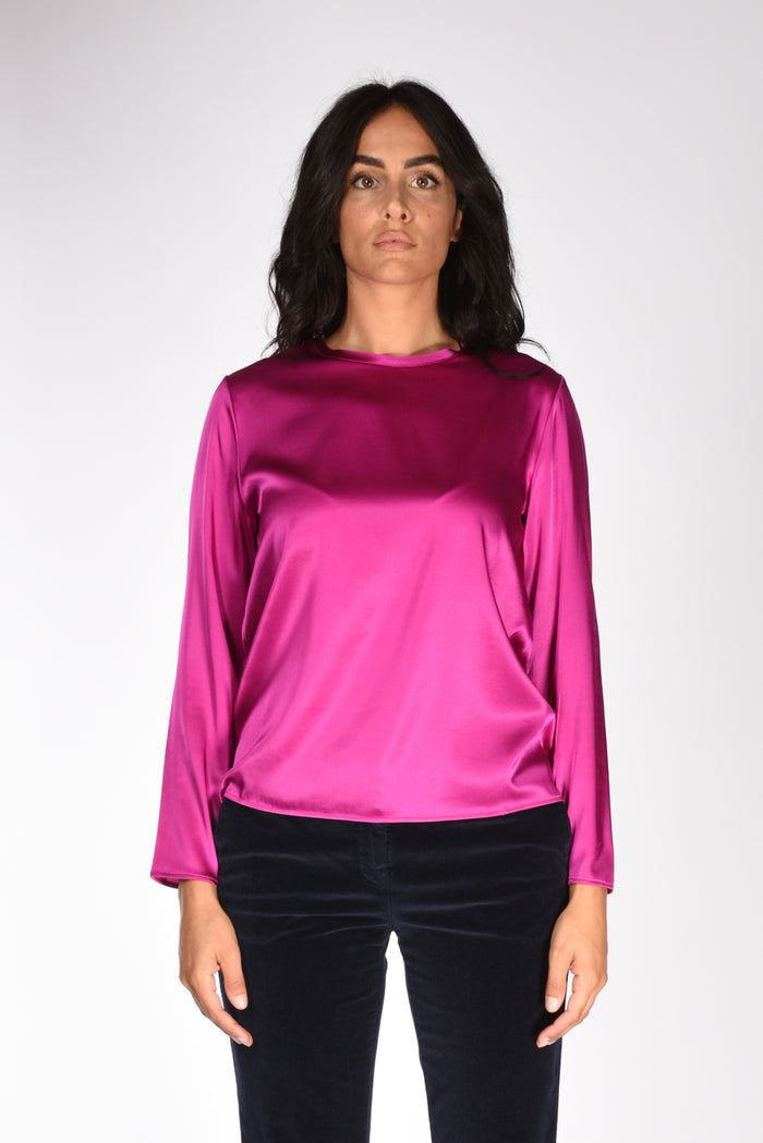 Shirt C Zero Maglia Seta Fucsia Donna - 2