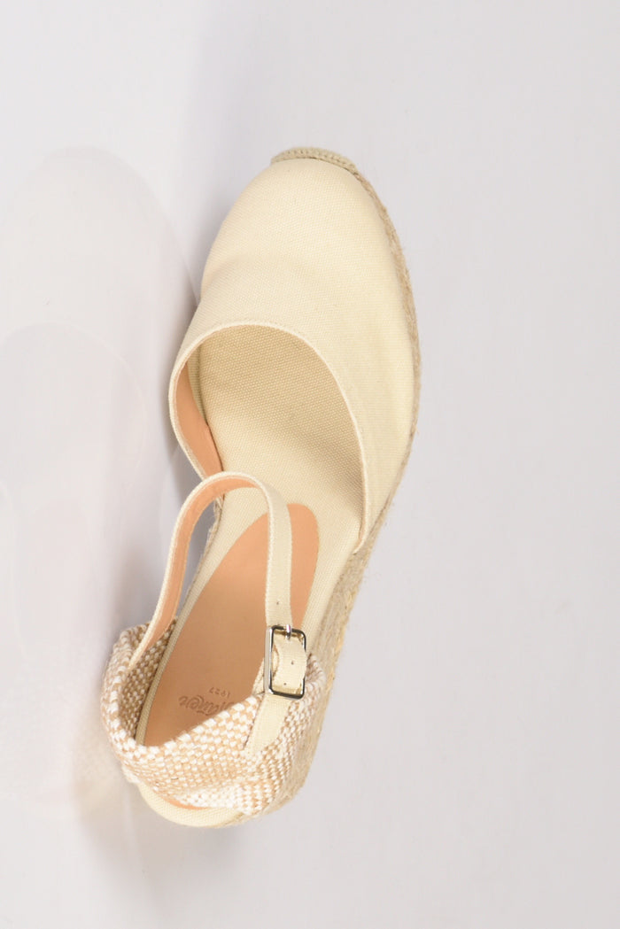 Castaner Espadrillas Zeppa Beige Donna - 6