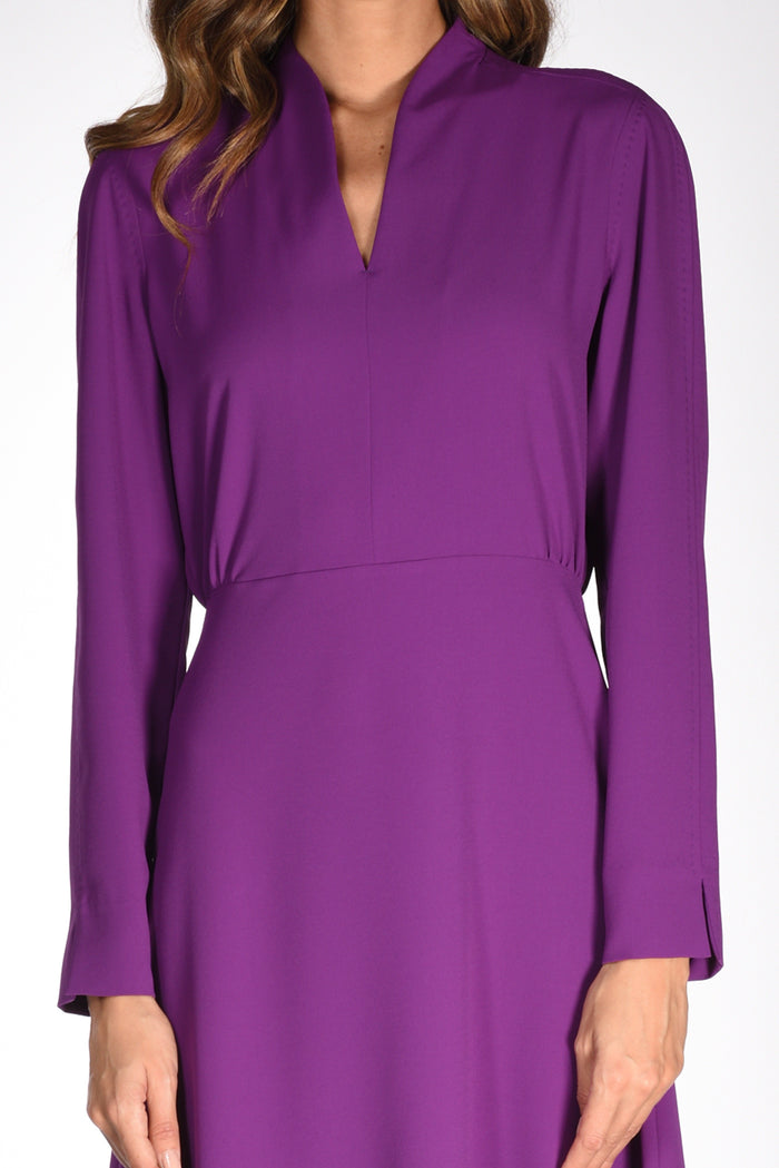 Sarte Pettegole Abito Scollato Viola Donna - 3
