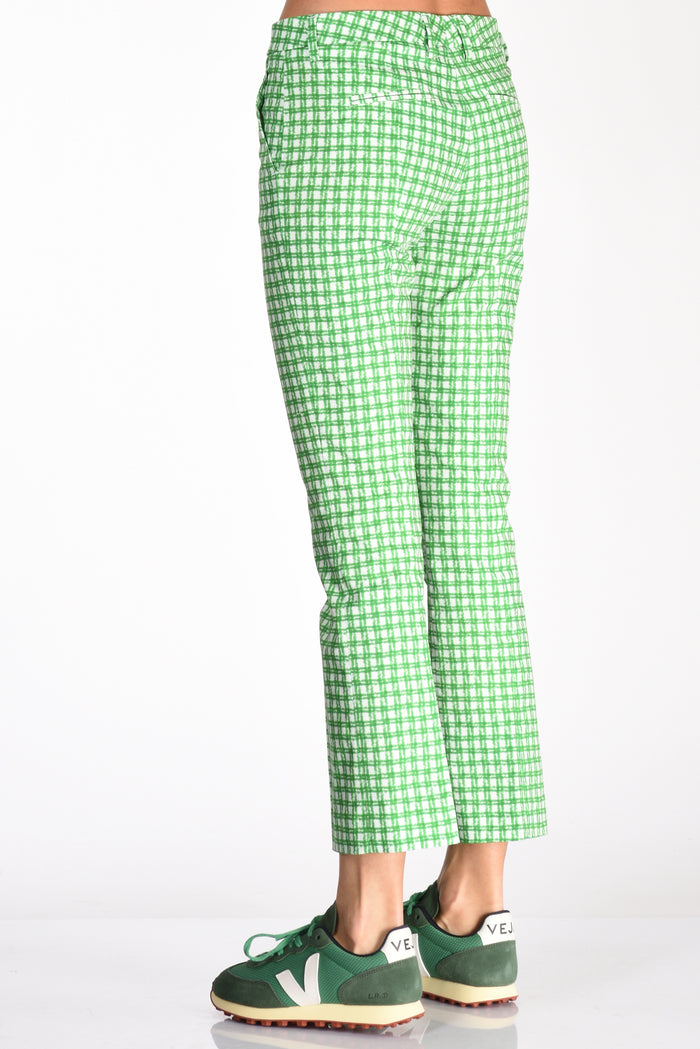 True Royal Pantalone Ross Verde/bianco Donna - 6