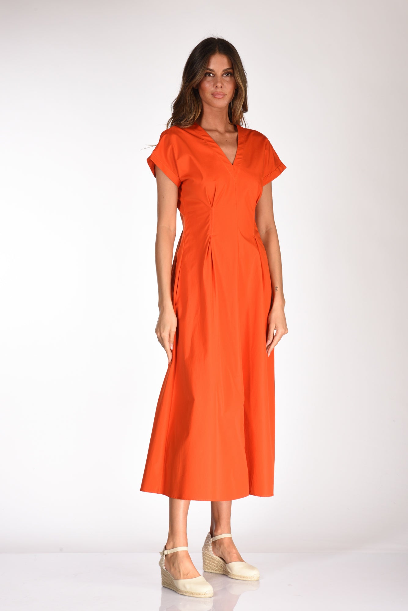 Aspesi Women's Orange Knitted Dress