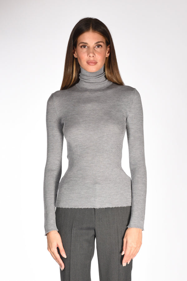 Anne Claire Collo Alto Grigio Donna-2