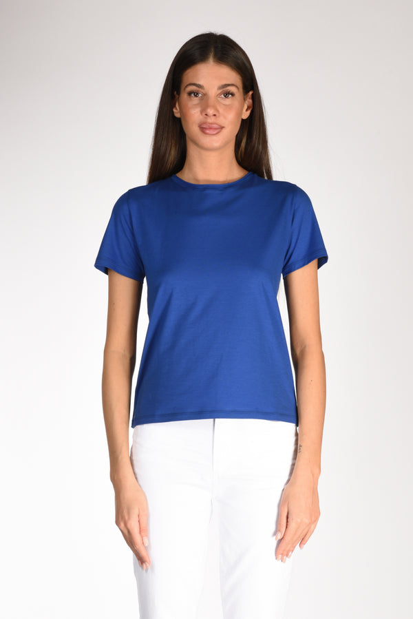 Shirt C Zero Tshirt Girocollo Bluette Donna-2