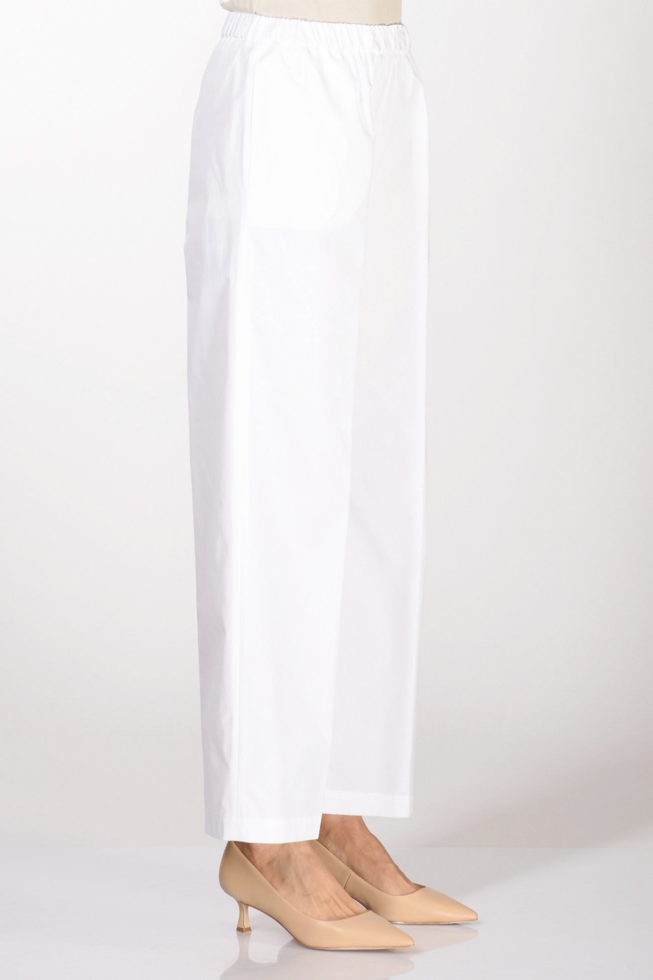 Aspesi Pantalone Elastico Bianco Donna