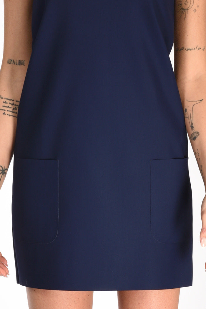 Chiara Boni La Petite Robe Blue Jersey Dress For Women - 3